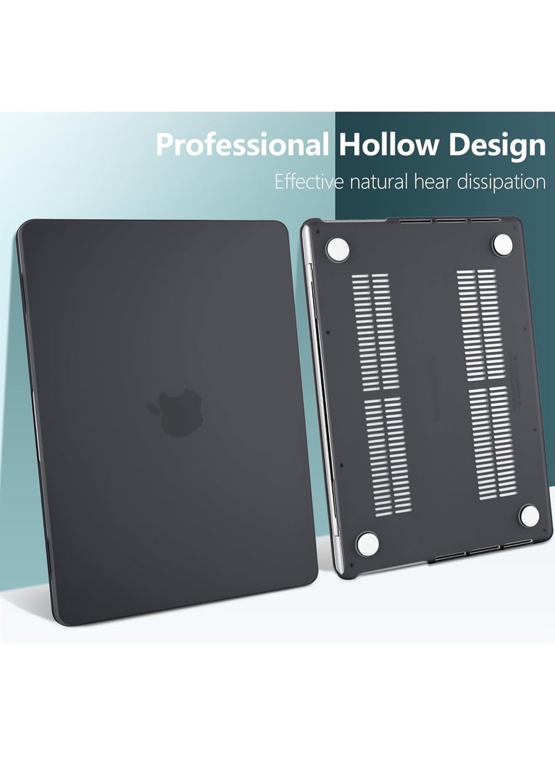 Rubberized Hard Case Compatible for New MacBook Pro 14 inch,M5 2025 2024 2023 2022 2021,M5 A3434 A3427 A3426 M4 A3112 A3185 A3401 M3 A2918 A2992 M2 A2779 M1 A2442 Pro Max Chip Touch ID,Laptop Plastic Hard Shell Cover, Matte Black - Image 4